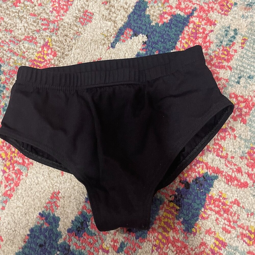 capezio black briefs child medium